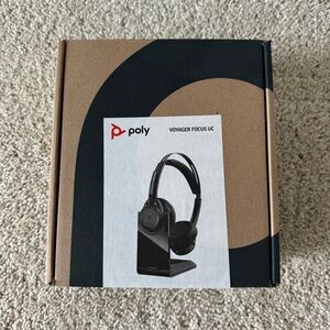 NEW Poly Plantronics Voyager Focus UC B825 Wireless Bluetooth Headset- NIB